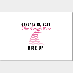 Women's Pink Wave is Coming January 2019 Posters and Art